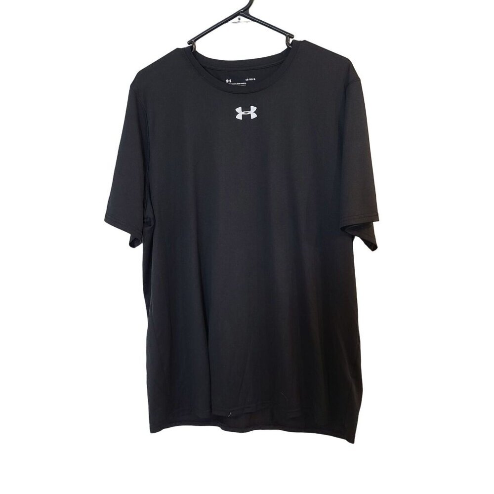 Under Armour Black T-Shirt Loose Heatgear Men's Shirt Size Large
